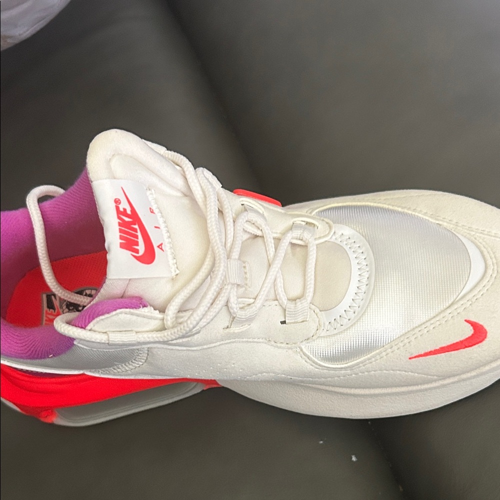 Nike White and Red Athletic Shoes